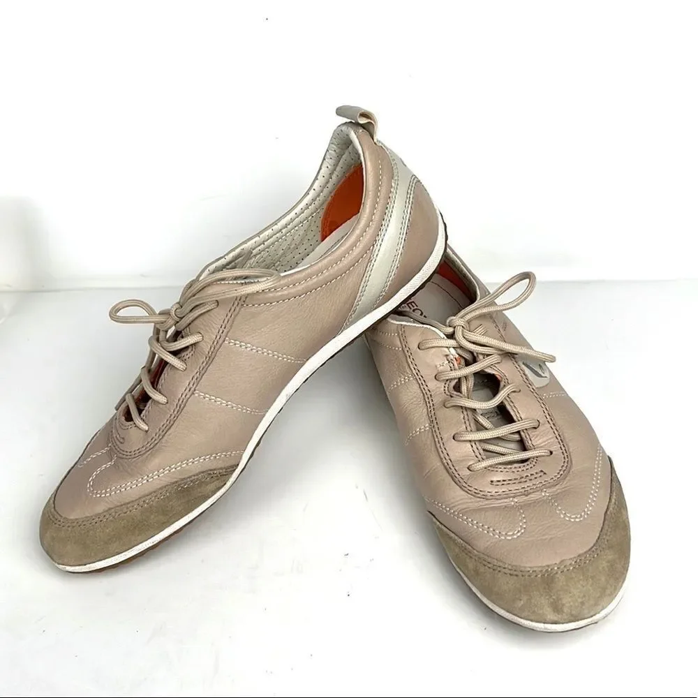 Geox Lightweight Comfort Beige Respira Sneaker Shoes Size EUR 39, US 9
